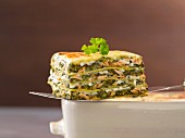 Lachs-Lasagne mit Spinat und Sauerampfer