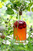 Raspberry-flavored vinegar
