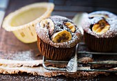 Banana and chocolate muffins