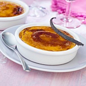 Vanilla-flavored Crème brûlée