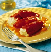 Red peppers stuffed with cod Brandade