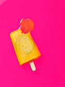 Orange and lime ice cream bar