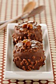 Chocolate and hazelnut bite-size delicacies