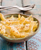 Penne rigate with bechamel and parmesan