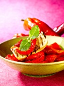 Grilled red peppers