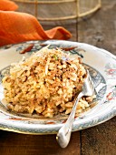Minced veal and cinnamon risotto