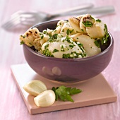 Calamaries with garlic and parsley