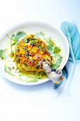 Chicken with herbs and coriander sauce