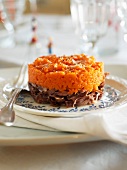 Duck and carrot Parmentier