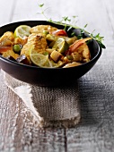 Chicken marinated with lime