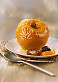 Baked apple with dried furit