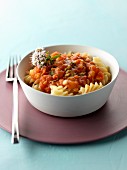 Fusilli in tomato sauce