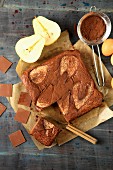 Birnen-Kakao-Kuchen