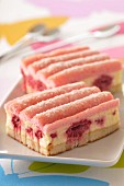 Individual raspberry cakes