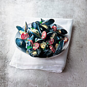 Mussels with chorizo