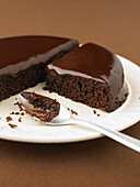 Chocolate and ground almond cake