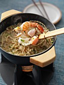 Corean fish fondue