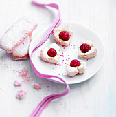 Raspberry pink cookies