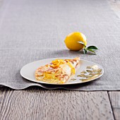 Crêpe soufflée au citron (gratinierte Crepe mit Zitrone)