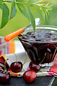 Cherry,verbana and citronella jam