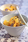 Exotic fruit salad with citronella and mint