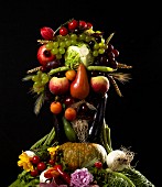 Composition with fruit and vegetables