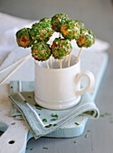 Cheese and chive savoury popcakes