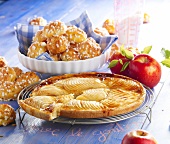 Apple tart and Chouquettes