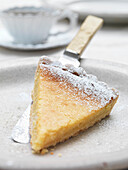 A slice of lemon tart (Close Up)