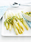 Flemish-style white asparagus
