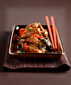 Thai-style sauteed chicken with basil