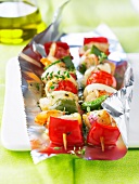 Red mullet brochettes
