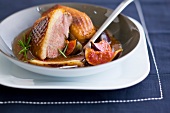 Duck magret with figs