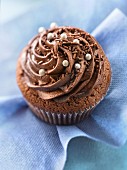 Dark chocolate cupcake