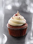 Red velvet-style cupcake