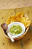 Guacamole and tortillas