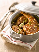 Hare and pine nut red wine casserole
