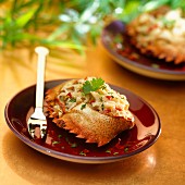 Spicy stuffed crab