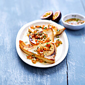 Grilled swordfish with passionfruit