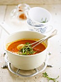 Red bell pepper soup