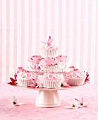 Rosenwasser-Cupcakes