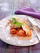Chicken with tomatoes and shallots