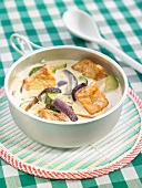 Thai-style tofu and vegetables in creamy sauce