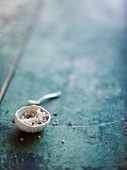 Small bowl of coarse salt