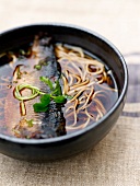Mackerel miso and wheat noodles
