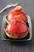 Strawberry dome tartlets