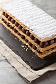 Mille-Feuille mit Schokoladencreme