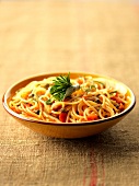 Roman-style spaghettis with capers