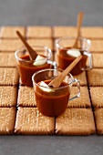 Apple juice and salted butter toffee dip