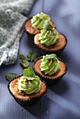 Cupcakes with mint butter cream